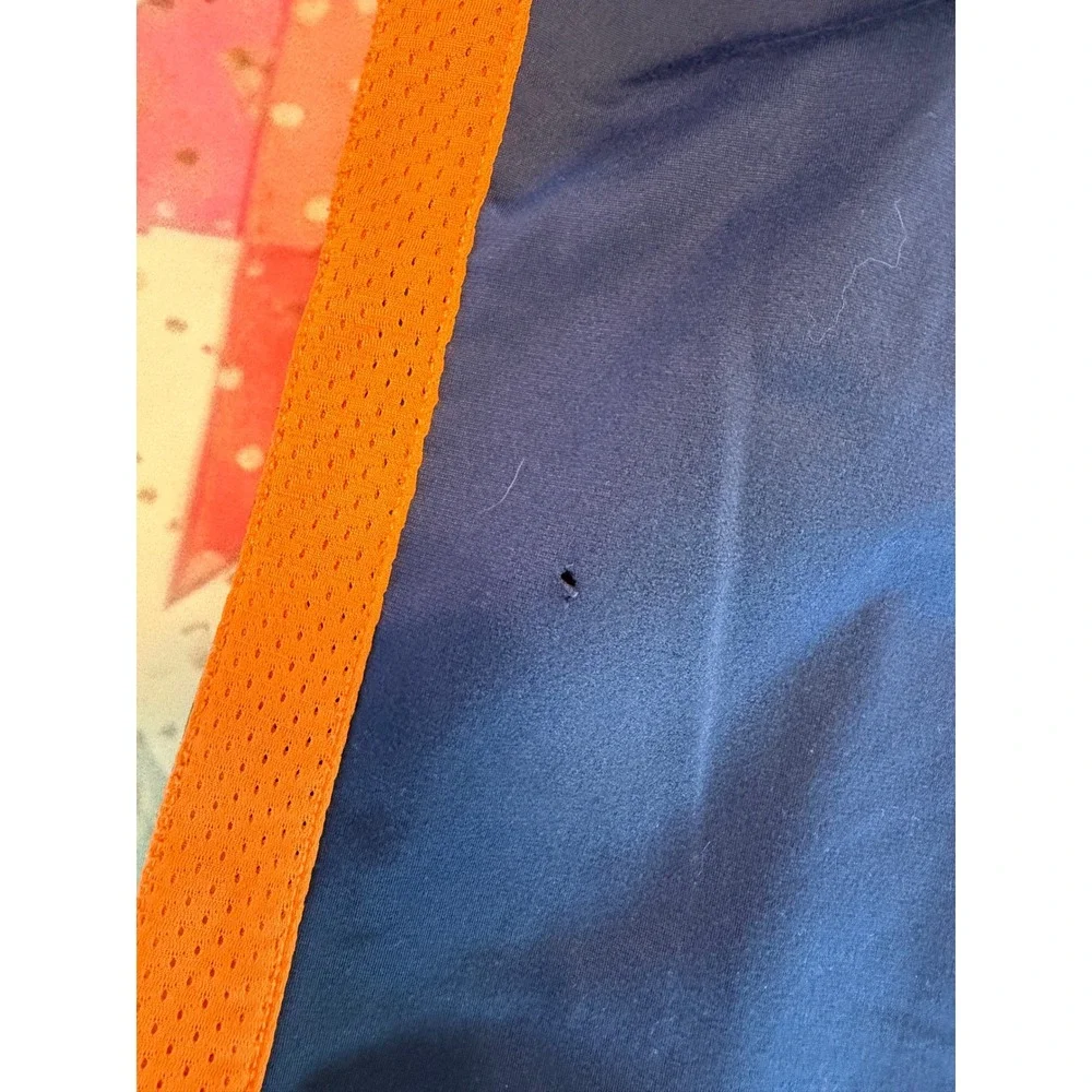 Gymboree Boys Navy Blue Orange Mesh Stripe Athletic Track Pants Size 10